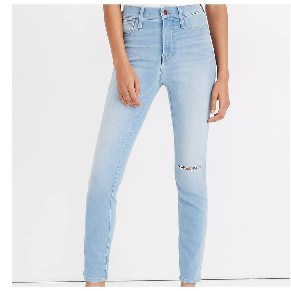 Madewell Tall Roadtripper Jeggings in Ashburn Wash: Knee-Slit Edition Women's 27